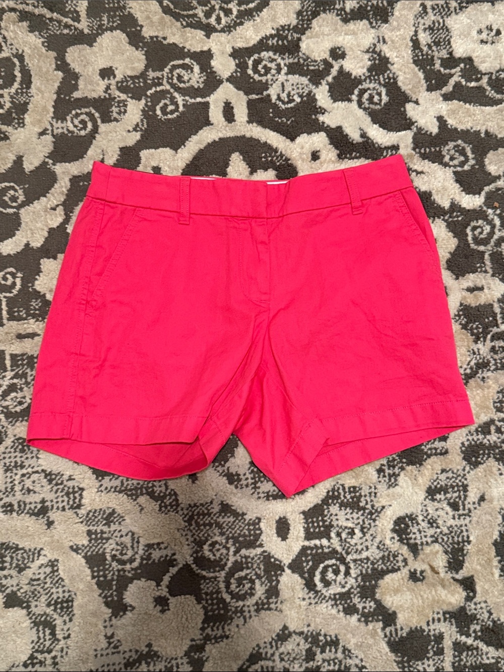 J. Crew Vibrant Pink Cotton Mid Rise Shorts